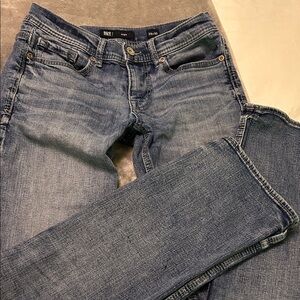 BKE Men's Slim Straight Jeans in Medium Blue Wash